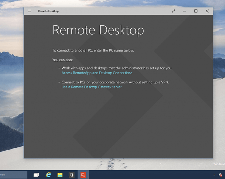 remote desktop will not connect